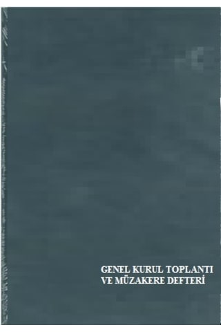 Genel Kurul Top. Ve Müz. Deft. 96 Yp Ciltli Özkan Siyah
