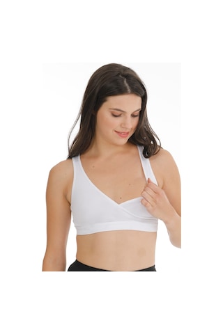 Parlingerie Hamile Emzirme Büstiyeri Sporcu Beyaz