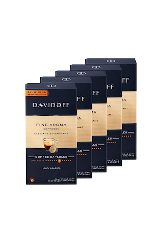 Davidoff Fine Aroma Espresso 5x10 Kapsül Kahve Nespresso Uyumlu