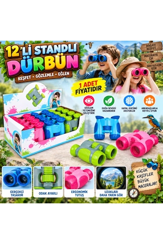 8630a12 12 Li Standlı Dürbün 1 Adet Fiyatıdır Mavi