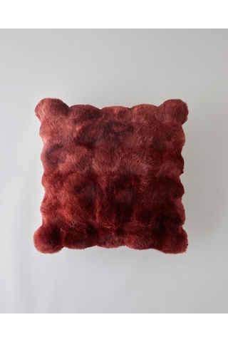 English Home Terra Pelüş Kırlent Kılıfı 45x45 Cm Bordo Bordo