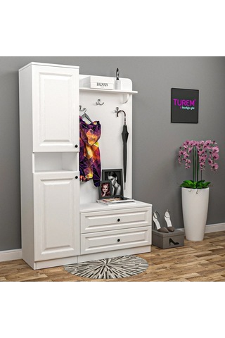 Kristal Membran Portmanto Mdf Antrasit