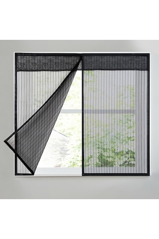 Dancemonkey Kendinden Yapışkanlı Pencere Sineklği 120x120cm Siyah Pratik