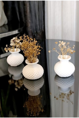 Bernami Biblo Pinterest Mini Vazo Set Çiçesiz - 3 Adet
