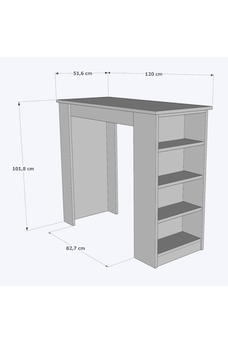 Bicabin 529778068 Tekila Raflı Bar Yemek Mutfak Masası