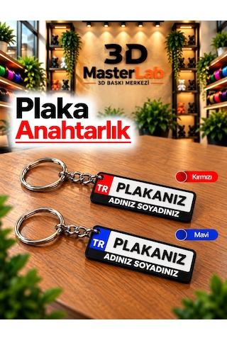 Kişiye Özel Plaka Anahtarlık Tüm Renkler / Plakalık Anahtarlık / Uzun Plaka