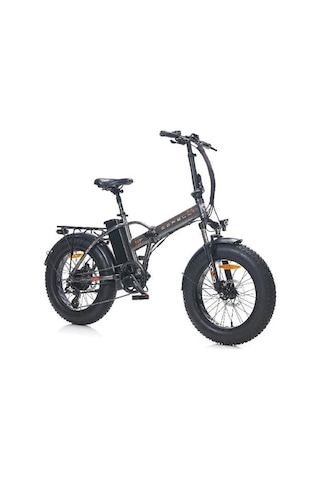 Corelli Vonıq Fat Bıke Elektrikli Katlanır Bisiklet 42cm Md 20 Jant 8 Vites Gri