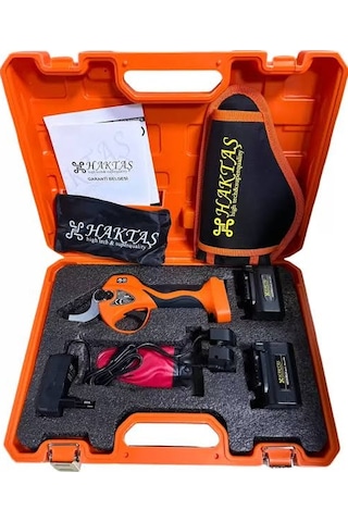 Budama Makası Haktaş 40 Mm 2xakü 4 Ah 1200 Watt Taşıma Çantalı