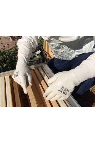 Sedef Beekeeping Arıcı Mont Maske + Arıcı Uzun Eldiven Kıyafet Set M