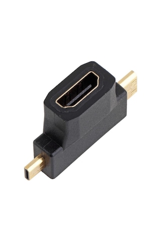 Mini Hdmı Micro Hdmı Ve Hdmı Çevirici Dönüştürücü Adaptör 3 In 1