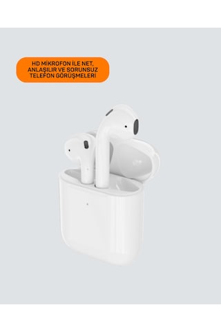 Apple İphone Uyumlu 11 12 13 14 15 Destekli Kablosuz Kulaklık Gürültü Önleyici Hifi Ses Sarı