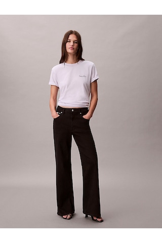 Calvin Klein Kadın Classic Grafik T-shirt-12870 Beyaz