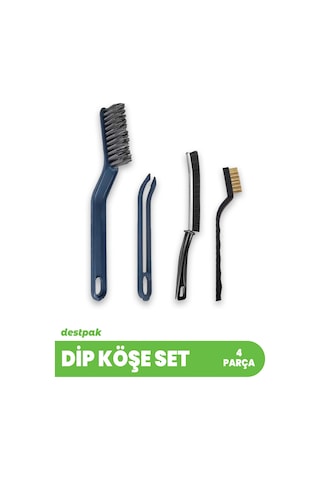 Destpak Dip Köşe Temizlik Fırça 4'lü