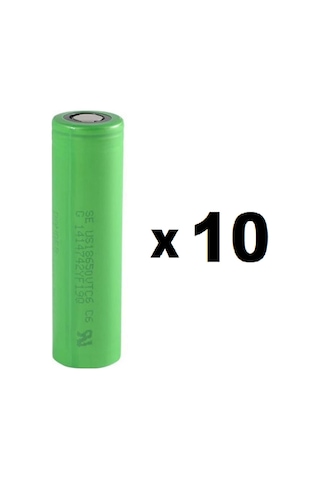 Sony VTC6 3000 mAh 3.7 V 18650 Li-Ion Şarj Edilebilir Pil 10'lu