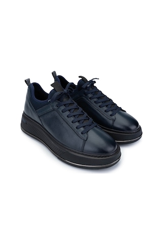 Tamer Tanca Erkek Hakiki Deri Lacivert Sneakers & Spor Ayakkabı 381 20550 Erk Ayk Sk24-25 Lacı Anl Lacivert