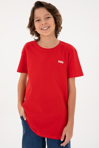 U.s. Polo Assn. Erkek Çocuk Kırmızı Tişört 50298086-vr030 Kırmızı
