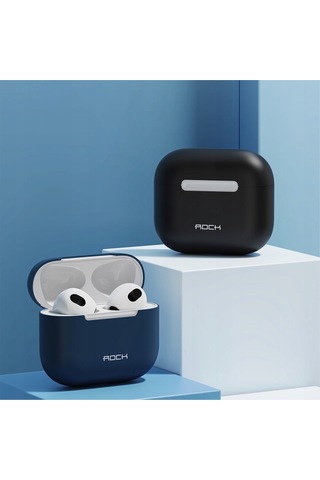 Apple Uyumlu AirPods 3 Silikon Kılıf Siyah