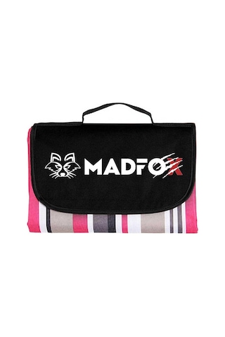 Piknik Kamp Örtüsü - Su Geçirmez - Madfox Skyloft - Red Stripe - 546255 Çok Renkli