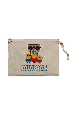 Minions The Rıse Of Gru Krem Clutch Cüzdan / El Çantası Krem