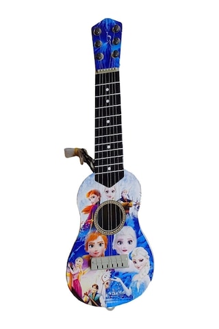 Oyuncak 6 Telli Frozen Modelli Akort Edilebilir Gitar Ispanyol Çocuk Gitarı 48 Cm.