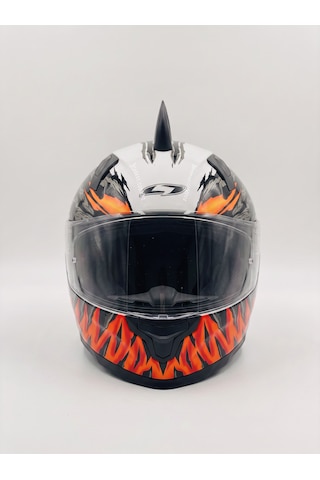 Kask Üstü Diken Seti - 2 Adet Ejdarha Sırtı Kask Aksesuarı Siyah