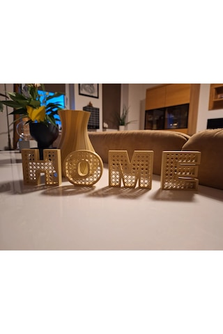 Home Yazılı Ahşap Renk Dekoratif Hazeran Şık Ve Modern Ev Dekoru