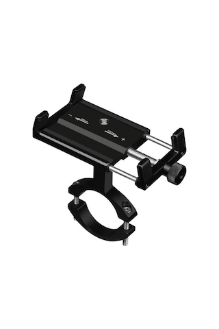 Tw Alüminyum Bisiklet Motosiklet Gidon Telefon Tutucu Siyah