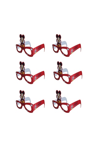 Mickey Temalı Kağıt Gözlük 6 Adet Parti Gözlüğü Tüm Yaşlar