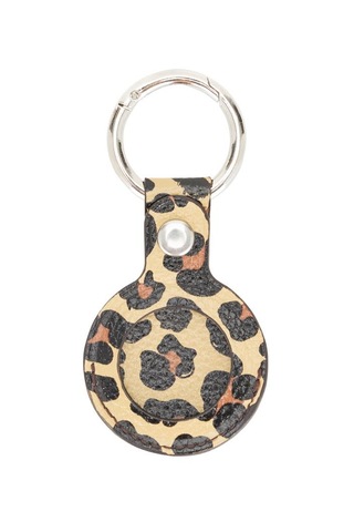 Apple Airtag Uyumlu Deri Anahtarlık Arta Leo Ne Kahve