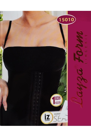Liza 15010 Agraflı Toparlayıcı İnce Askılı Atlet-4204 - Beyaz