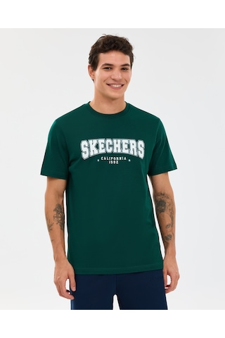 Skechers M Regular T-shirt Erkek Haki Tshirt S2610122-4222