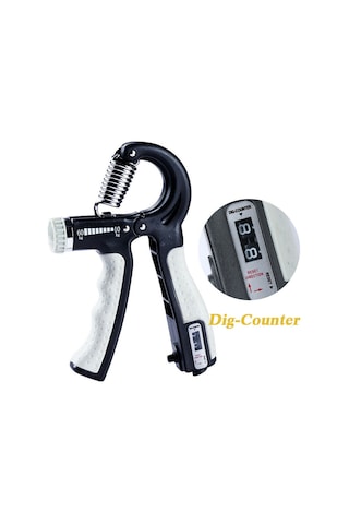 Ayarlanabilir Sayaçlı El Kol Bilek Güçlendirici Egzersiz Aleti Siyah