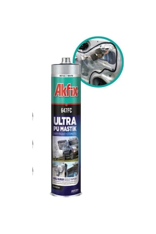 Akfix 647fc Ultra Siyah Pu Mastik Silikon 280 Ml Yapı Inşaat Otomotiv