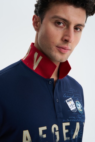 AR-MA Arma Erkek Regular Fit Likralı Pike Polo Yaka Tişört Y27374308601 001
