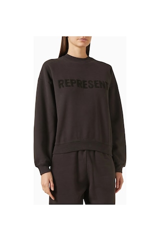 Represent Owners Club Sweatshirt, Brushed Cotton Fleece Sweatshirt Kahverengi