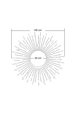 Akis Astro Dekoratif Duvar Aynası