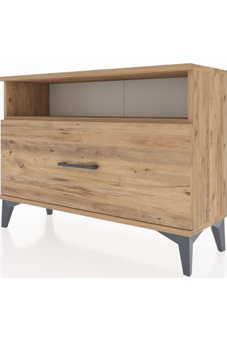 Arges Şifonyer Tek Raflı Tek Çekmeceli 88x30x64 Çam-çam Çam
