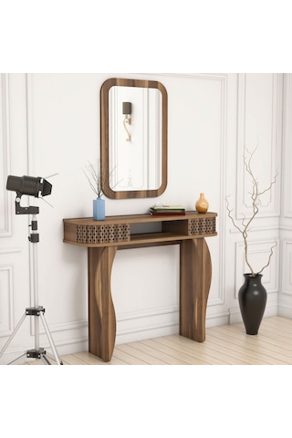 Variant Damla Aynalı Dresuar Ceviz