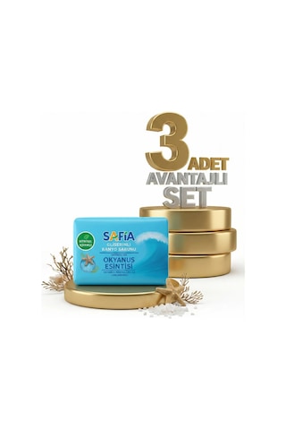 Safia Gliserinli Okyanus Esintisi Banyo Sabunu 3x150 Gr Gliserin