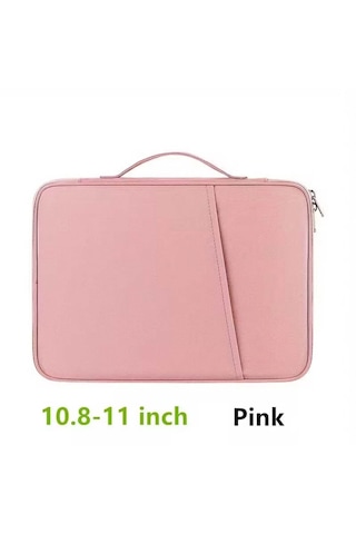 Tablet Ve Macbook Çantası 11'' - Koruyucu Kılıf Tablet Çantası - Laptop Liner Çantası - Notebook Bilgisayar Çantası Pembe