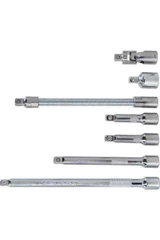 6497 1/4" Lokma Uzatma Arakol Adaptör Seti 7 Parça