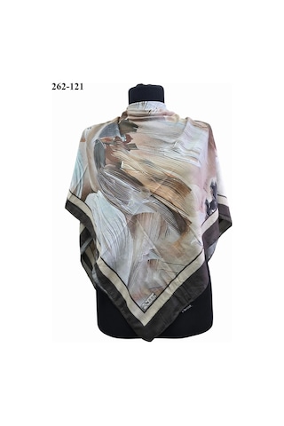 Moonscarfs Moonscarf Desenli Bambu Pamuk Eşarp 262-121 Çok Renkli