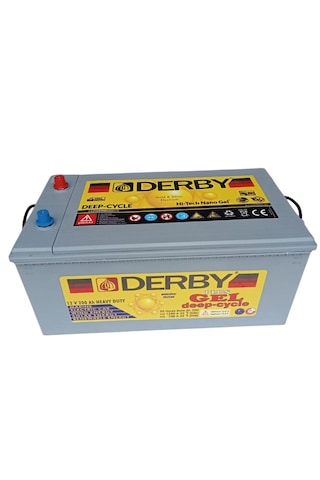 Derby 12 V 200 Ah Jel Akü Deep Cycle