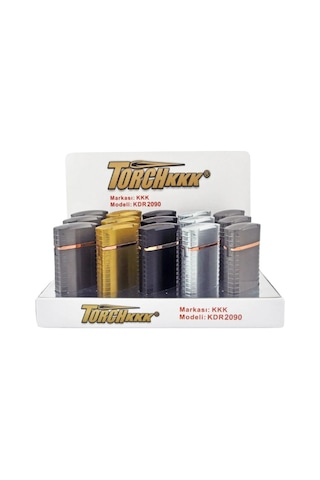 Gold Çift Torch Pürmüz Metal Puro Çakmağı - Tr8093