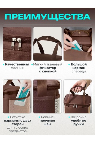 Thermogo Yiyecek Ve İçecekler İçin Termo Çanta Buzdolabı 444204487 Kahverengi