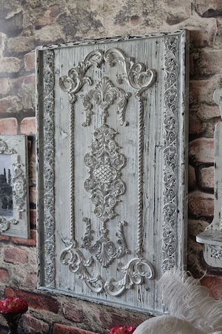 Neiwel Vintage Arfel Eskitme Beyaz Tablo