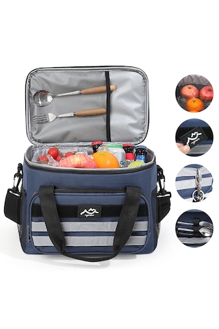 Büyük Kapasiteli Taze Tutma Piknik Sıcak Çantası-haki