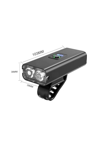 Forte GT 1200lm Bisiklet Ön Işık Usb Şarjlı Xbyc 6051 Siyah