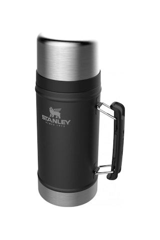 Stanley Classic Legendary Vakumlu Çelik Yemek Termosu, Mat Siyah, Çok Renkli