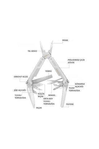 Workpro Wp382002 15 In 1 Çok Fonksiyonlu Profesyonel Pense Seti + Taşıma Kılıfı Fr Wp382002